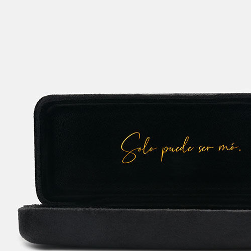 ESTUCHE RIGIDO TERCIOPELO NEGRO