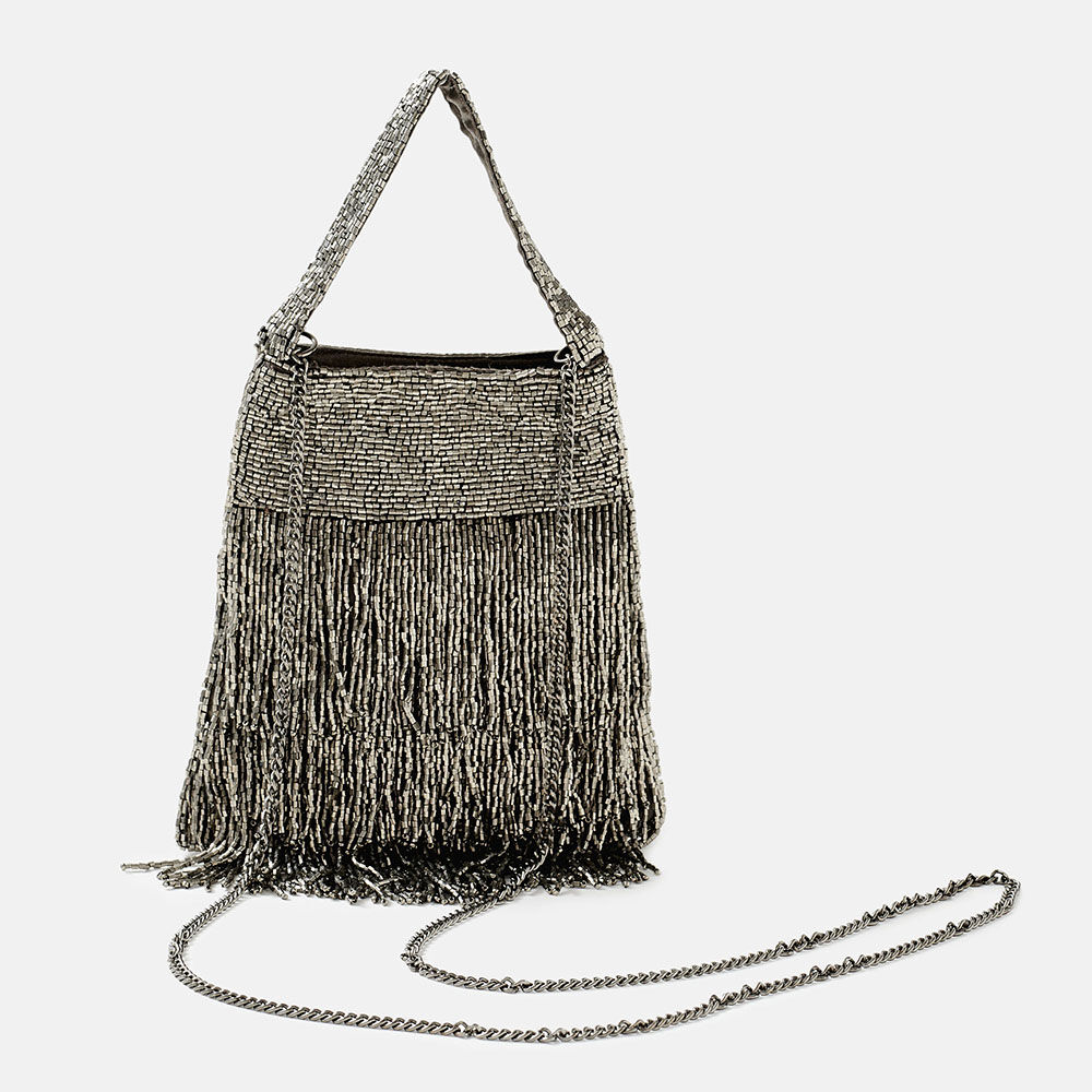 Bolso Madison plateado, , large