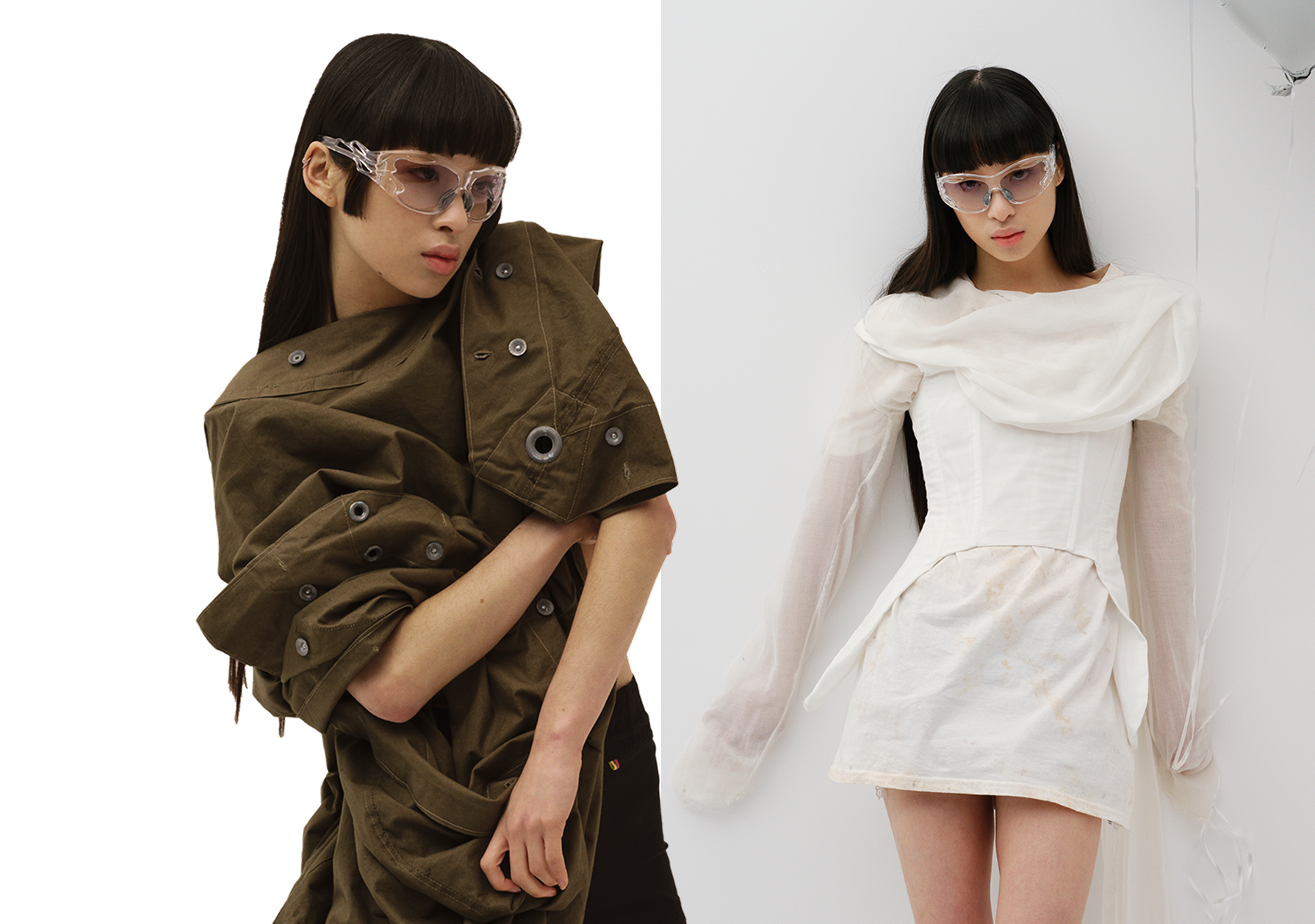 MÓ x Evade House - Modelo con gafas de la colección