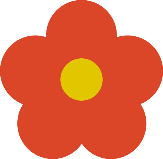 MÓ x Nanos - Flor roja de decoración