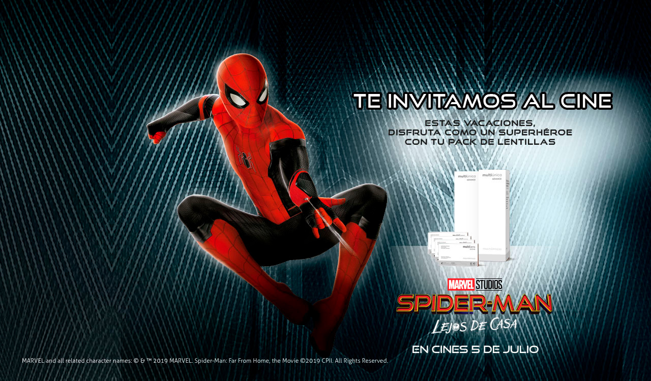 Spider-Man: Lejos de casa - Lents de contacte Multilens et porta al cinema