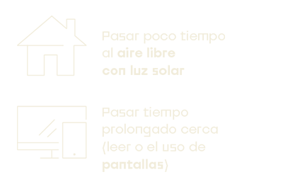 Probabilidades de tener un hijo miope según el estilo de vida
