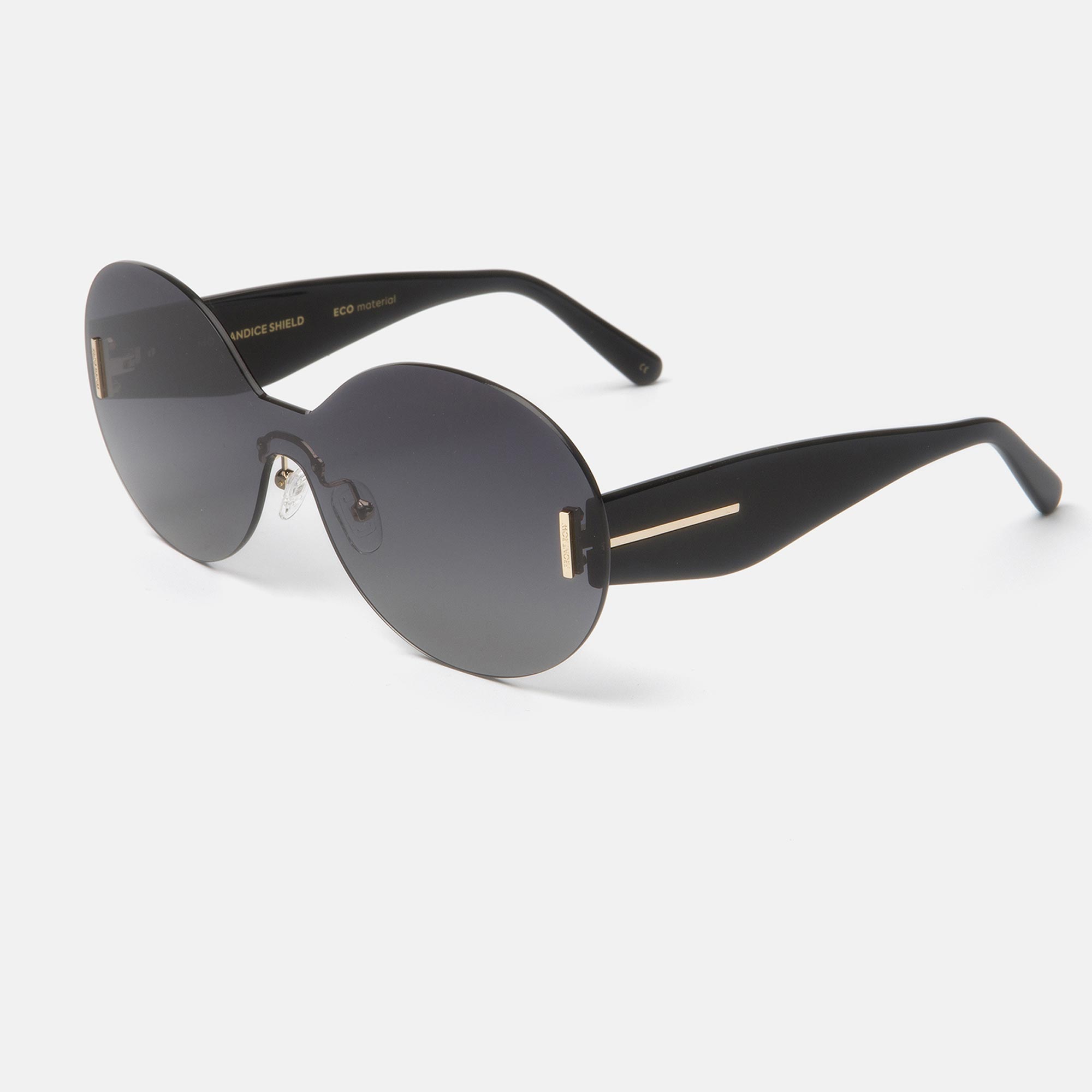 m&oacute; FRONT ROW CANDICE SHIELD SUN, black, large image number 1