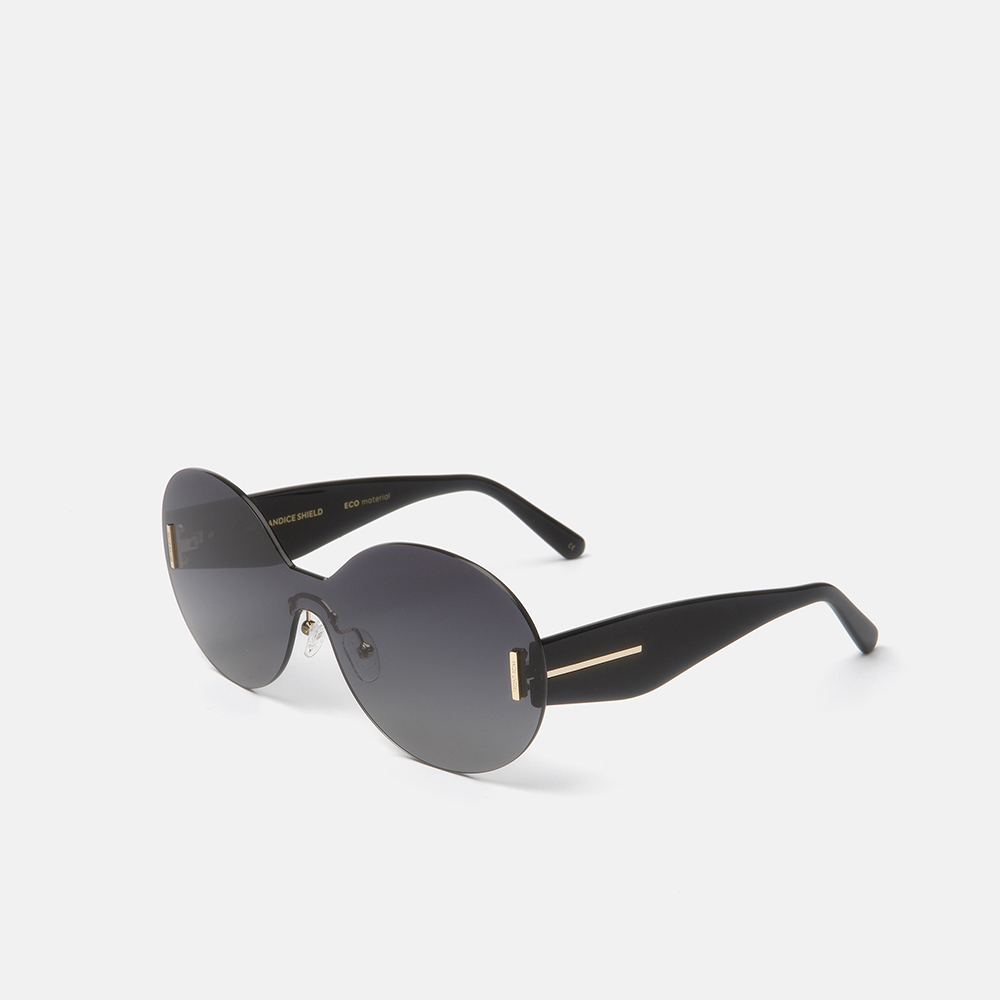 m&oacute; FRONT ROW CANDICE SHIELD SUN, black, large image number 1