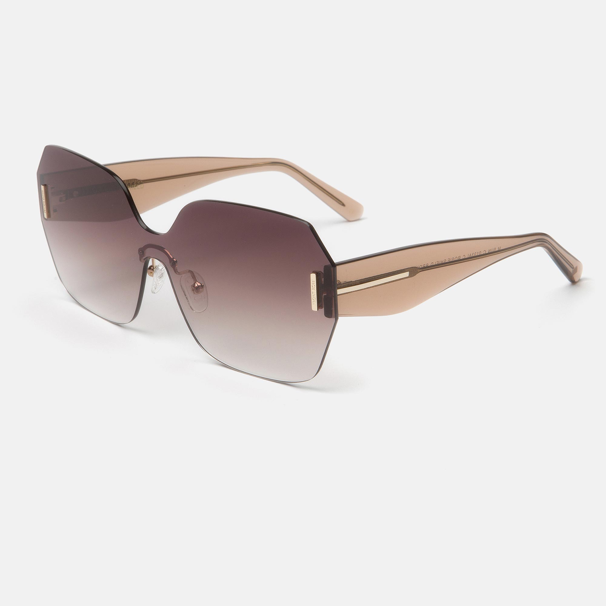 m&oacute; FRONT ROW ROSIE SHIELD SUN, brown, large image number 1