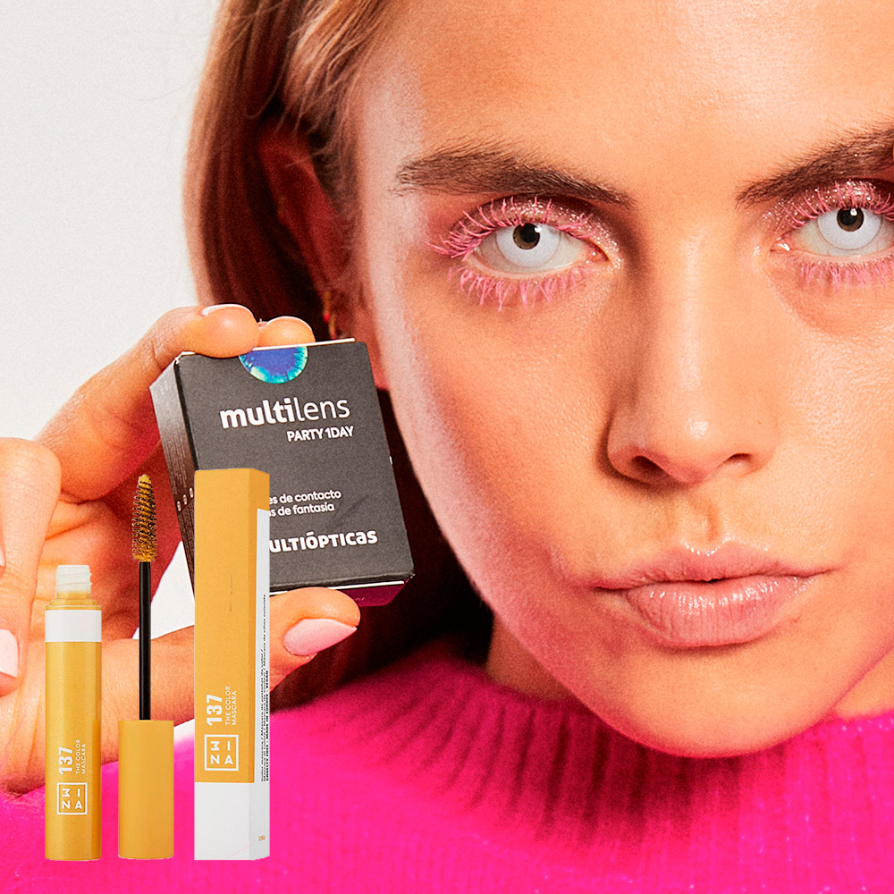 pack multilens party white eyes x the color mascara amarillo, , large image number 0