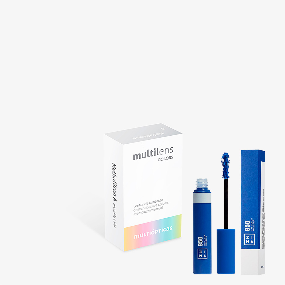 pack multilens color x the color mascara azul el&eacute;ctrico, , large image number 0