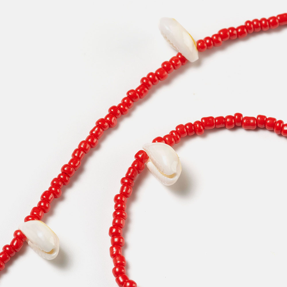 CORDON CARACOLAS ROJO SALITRE  , , large image number 2