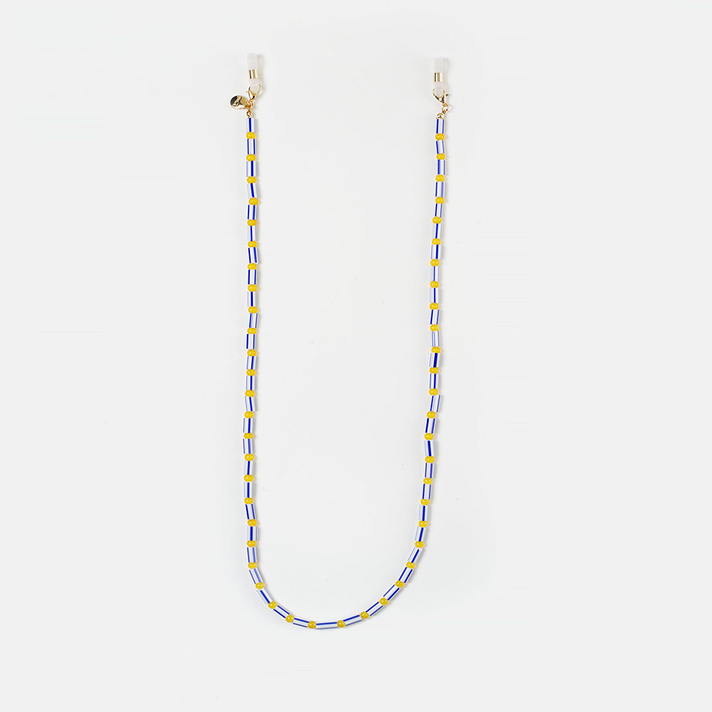 CORDON ABALORIOS AZUL SALITRE  , , large image number 0