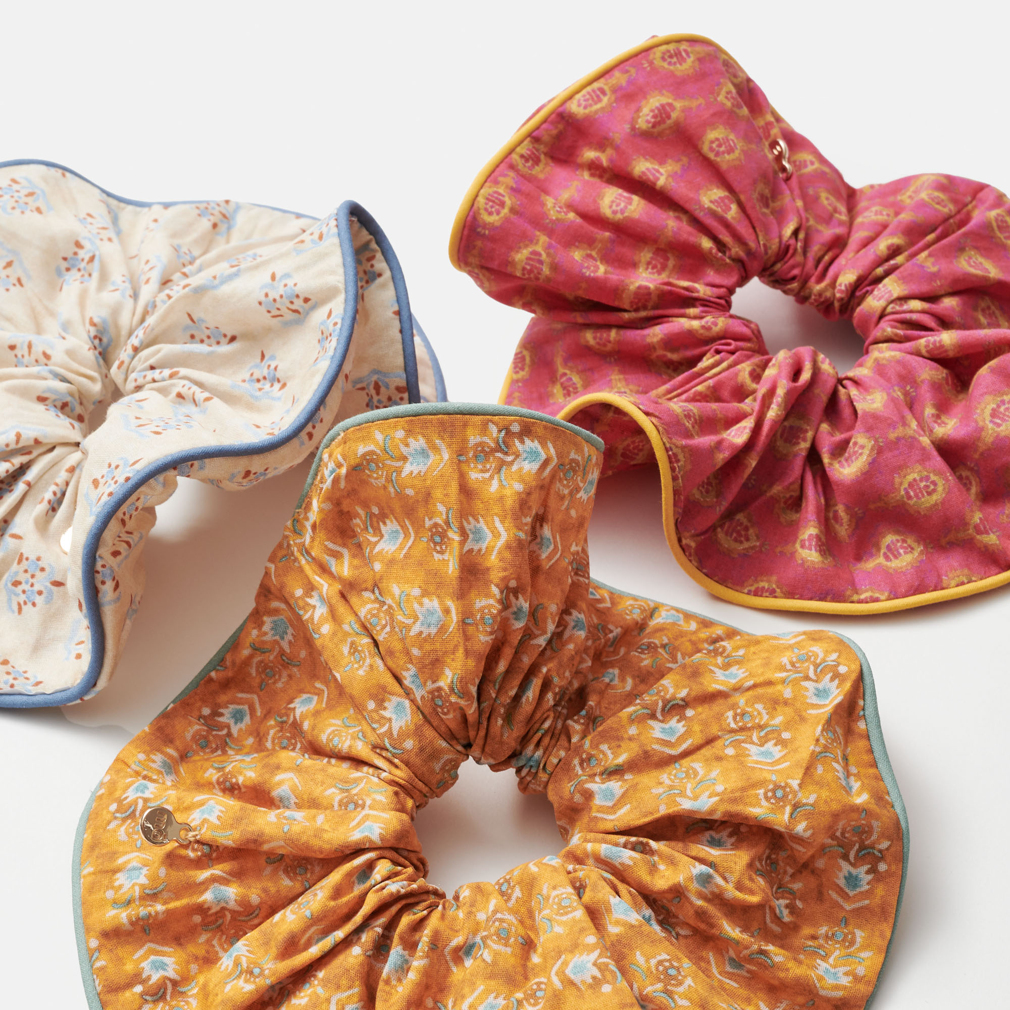 PACK 3 SCRUNCHIES TAJ PRINT COLORES, , large image number 2