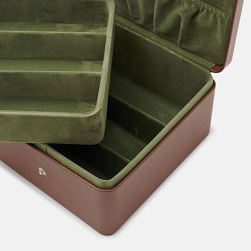 Travel case dark brown, , hi-res