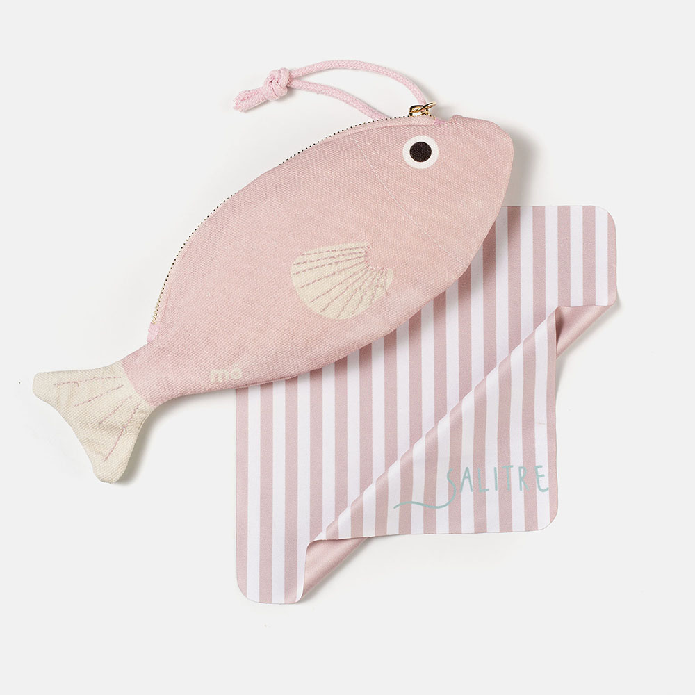 ESTUCHE SALITRE PEZ ROSA , , large image number 0