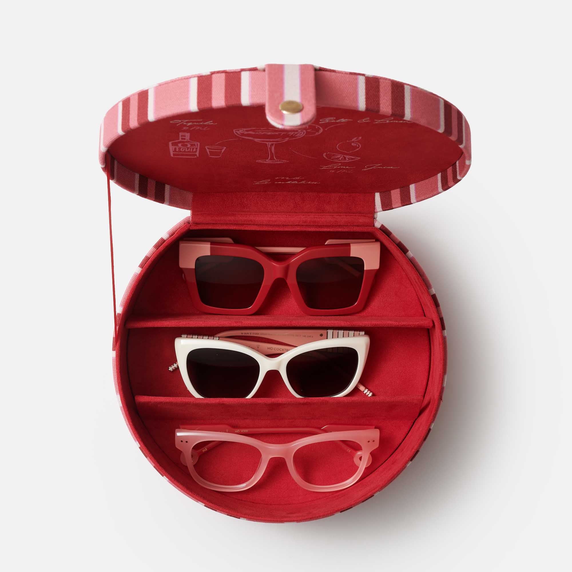 TRAVEL CASE COCKTELERIA CORAL / ROJO, , large image number 2