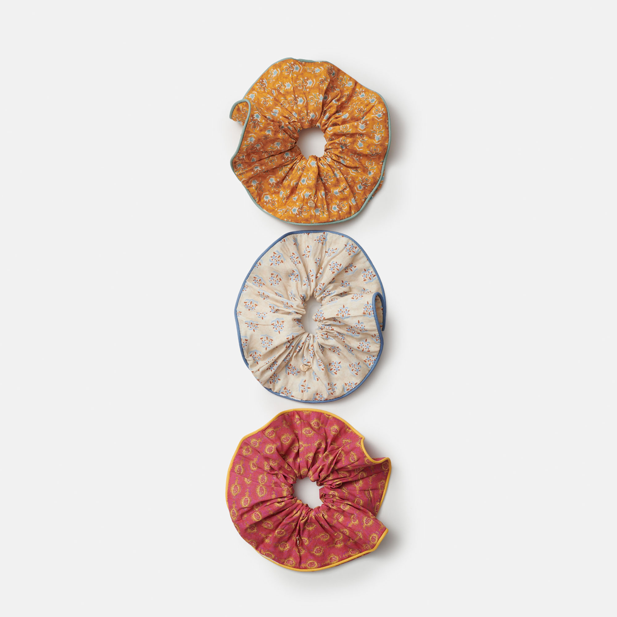 PACK 3 SCRUNCHIES TAJ PRINT COLORES, , large image number 1