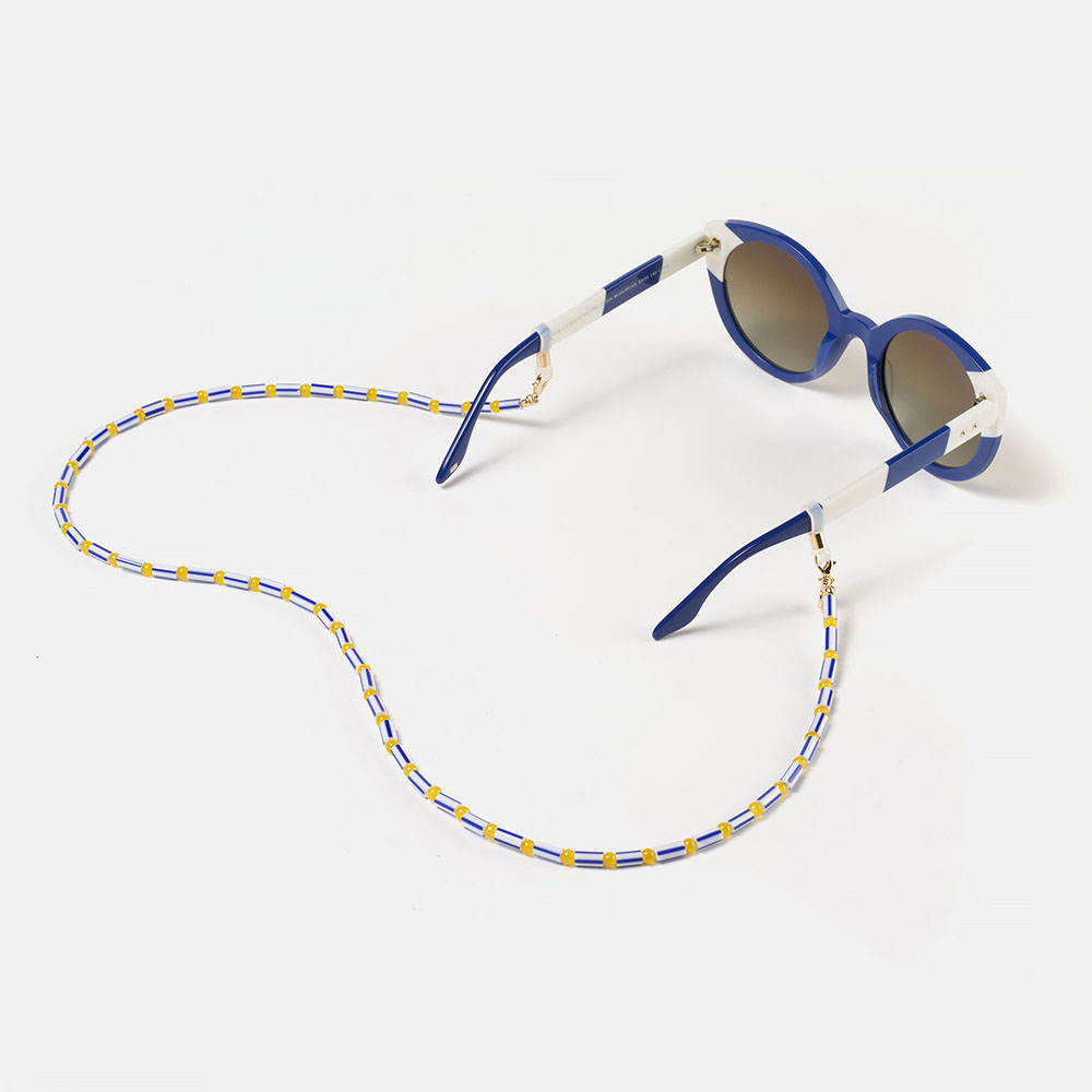 CORDON ABALORIOS AZUL SALITRE  , , large image number 1