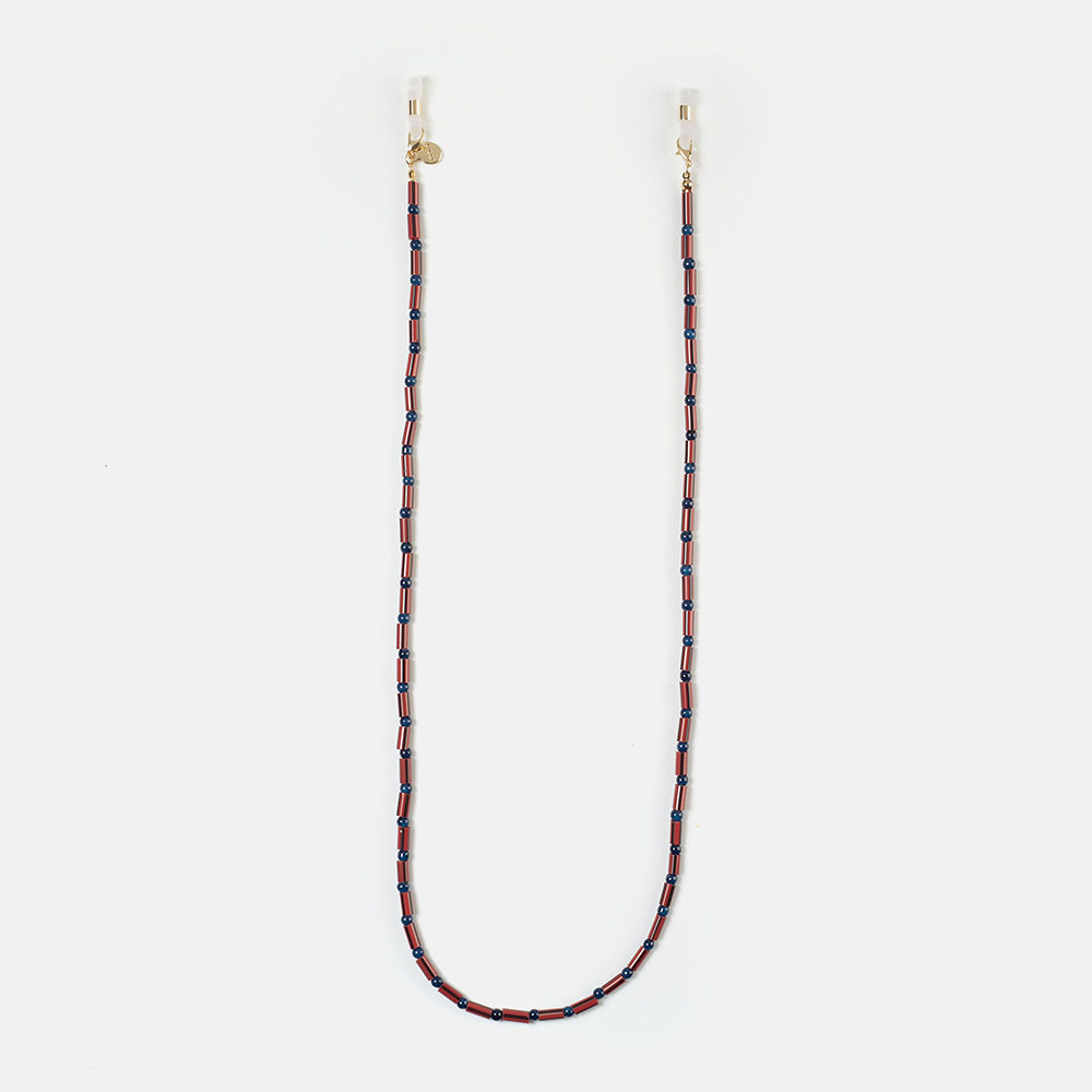 CORDON ABALORIOS ROJO SALITRE  , , large image number 0